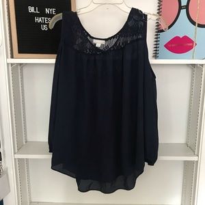 Dark blue blouse